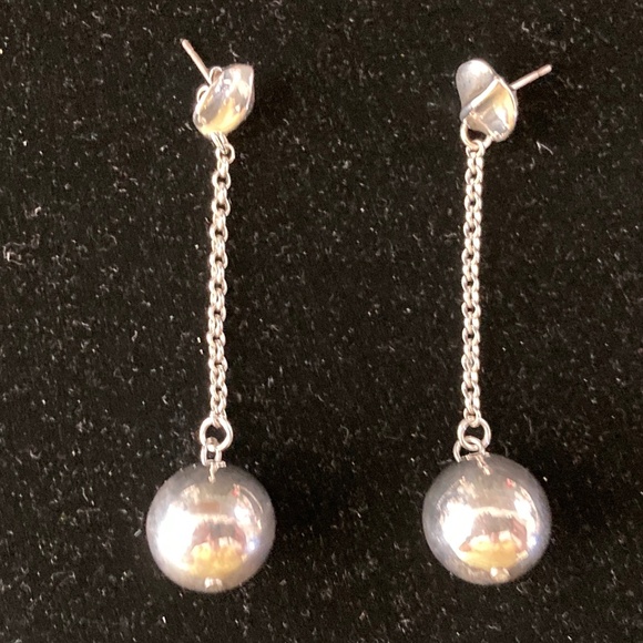 RLM Robert Lee Morris Studio Sterling Oversized Bead Drop Swing Earrings/NEW!!! - Picture 1 of 3